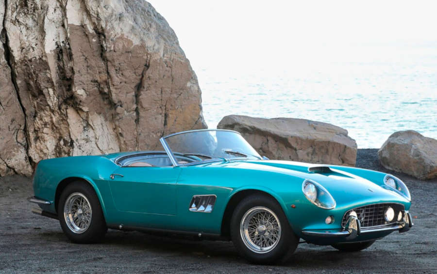 Versteigerung auf Amelia Island: 1962er Ferrari 250 GT SWB California Spider (Schätzwert: 16,92 bis 18,8 Millionen Euro).  Foto: Autoren-Union Mobilität/Gooding & Company